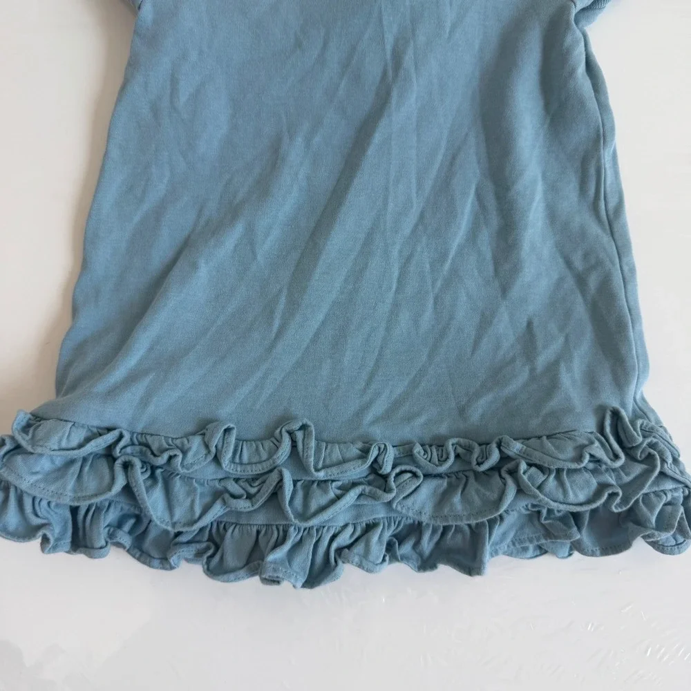 Ralph Lauren Baby Girl Ruffle Polo Dress in Blue Size 24 Months